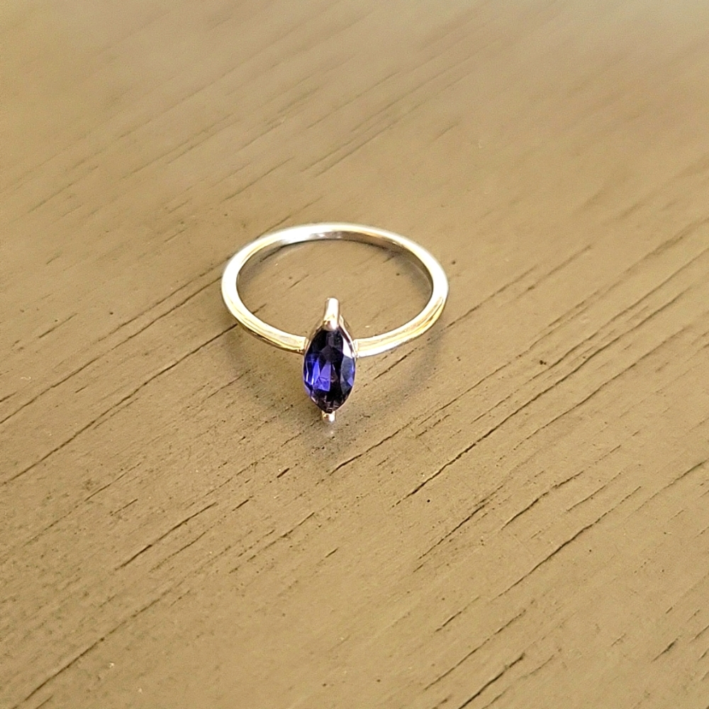 Natural Iolite Ring